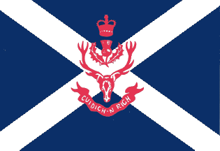 [Queen's Own Highlanders flag]